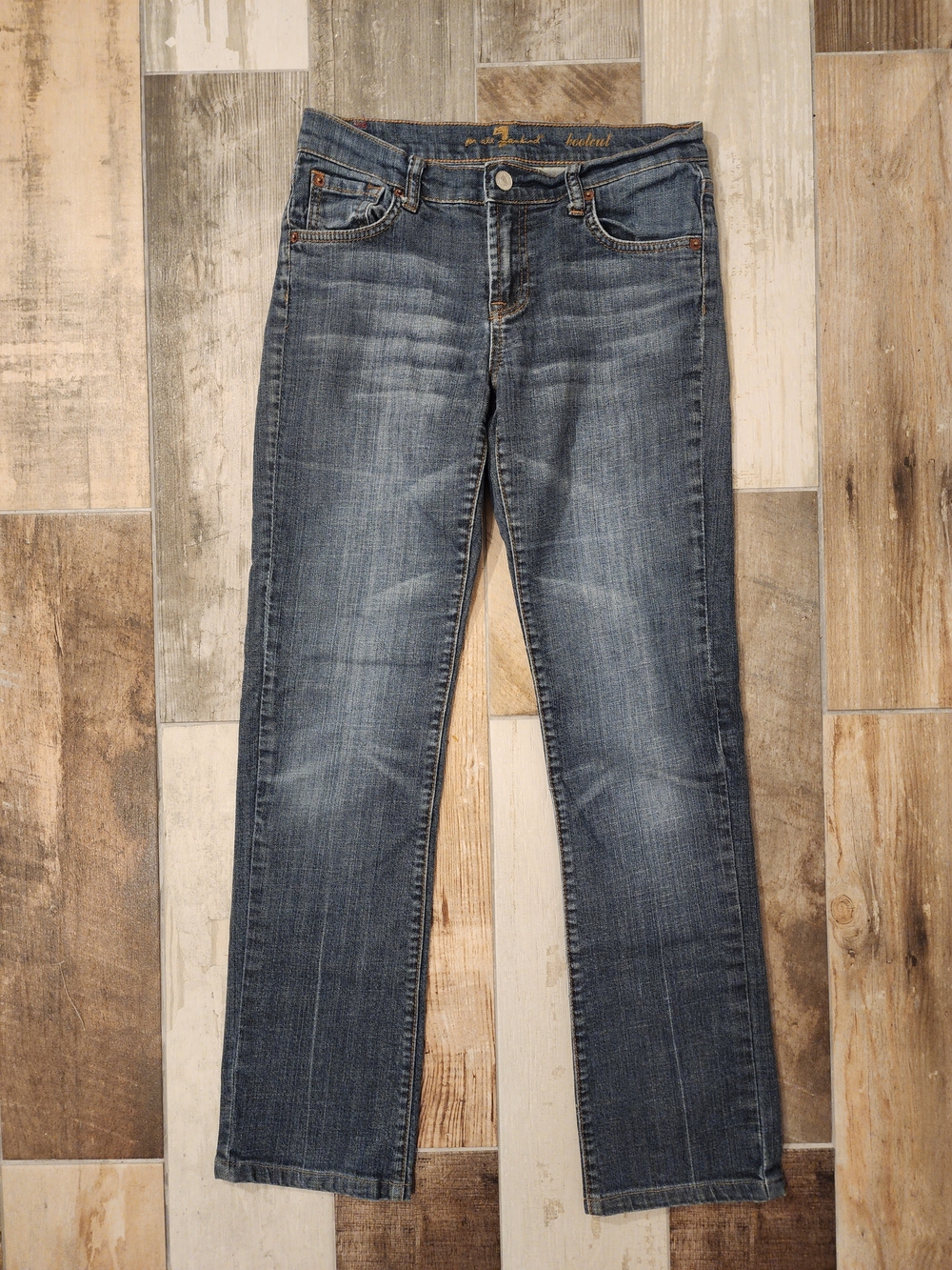 7 For All Mankind Women’s Dark Wash Bootcut Jeans Size 28